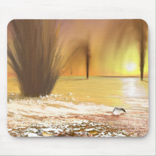 Tapis De Souris La calotte glaciaire polaire du sud martienne