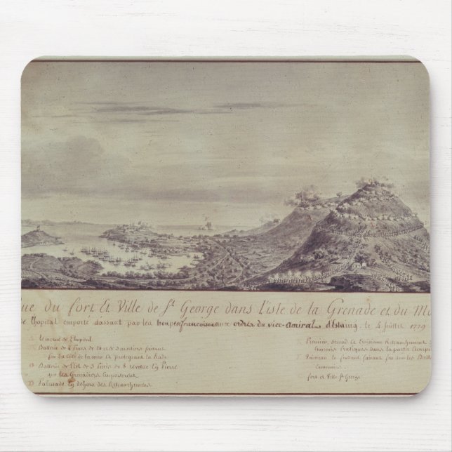 Tapis De Souris La capture française Grenada, 1779 (Devant)
