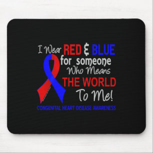Tapis De Souris La cardiopathie congénitale Chd signifie monde pou