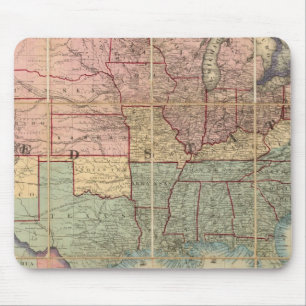 Tapis De Souris La carte ferroviaire et militaire de Colton