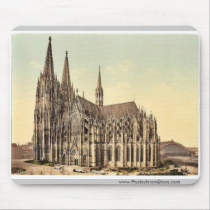 Tapis De Souris La cathédrale, côté, Cologne, le Rhin, Allemagn