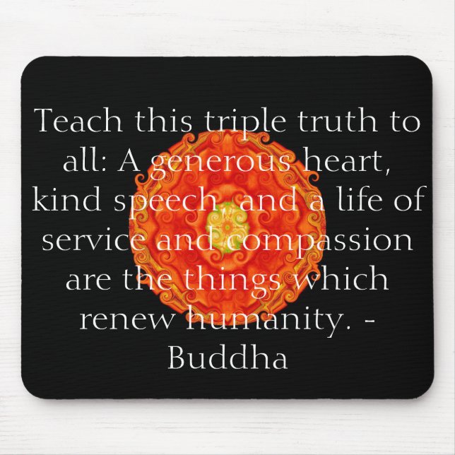 Tapis De Souris La citation de Bouddha inspirent de motivation (Devant)