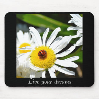 Tapis De Souris La coccinelle vivent vos rêves Mousepad