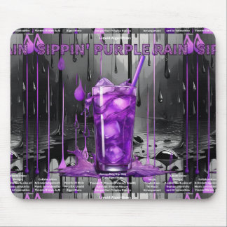 Tapis De Souris La collection de pluies violettes de Sippin Mousep