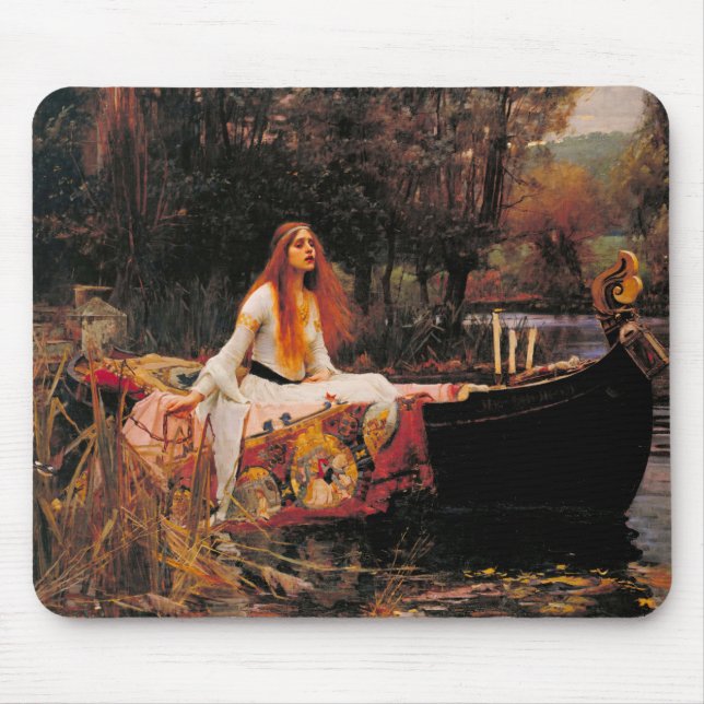 Tapis De Souris La Dame de Shalott John William Waterhouse (Devant)