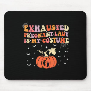 Tapis De Souris La Dame Enceinte Épuisée Est Mon Costume Halloween