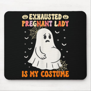 Tapis De Souris La Dame Enceinte Épuisée Est Mon Costume Halloween