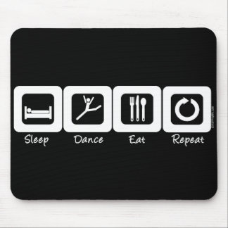 Tapis De Souris La danse de sommeil mangent la répétition