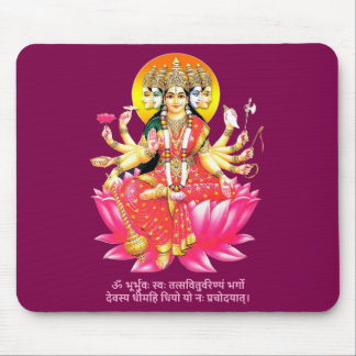 Tapis De Souris La déesse Gayatri Devi Deity hindoue Gayatri Mantr
