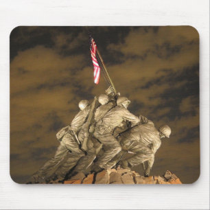 Tapis De Souris La deuxième guerre mondiale Iwo Jima Arlington