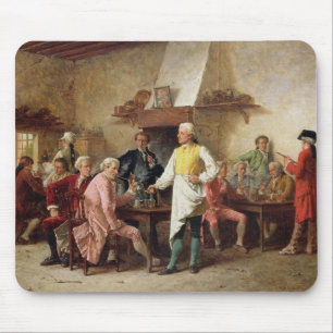 Tapis De Souris La discussion d'un monsieur, 1881 (huile sur le