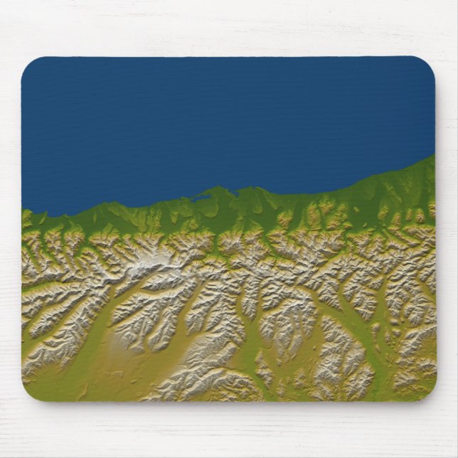 Tapis De Souris La faille alpine le long de la côte ouest (Devant)