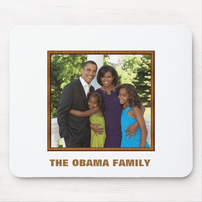 Tapis De Souris La FAMILLE d'OBAMA - customisée (Devant)