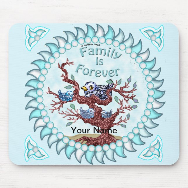 Tapis De Souris La famille est pour toujours (Devant)