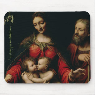 Tapis De Souris La famille sainte avec le St John infantile