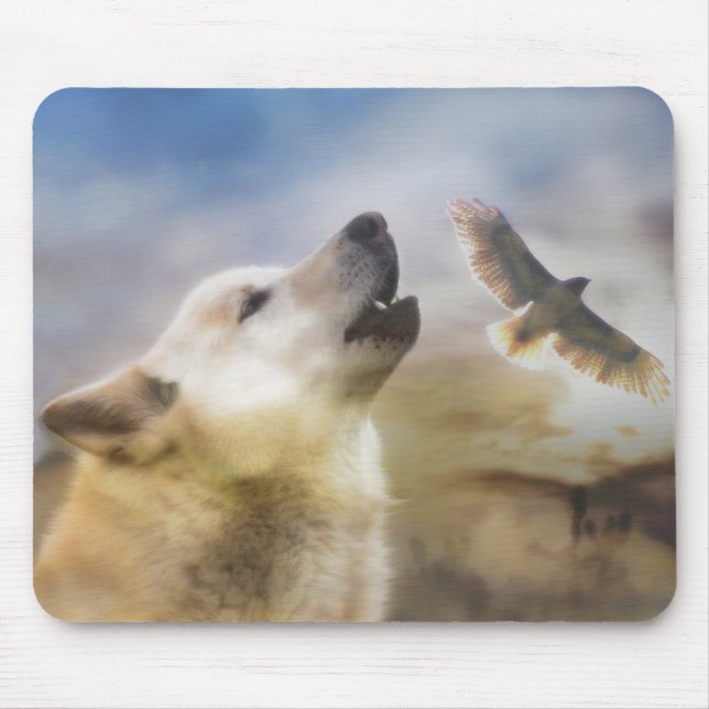 Tapis De Souris La faune du loup et de la faucille (Devant)