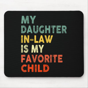 Tapis De Souris La Fille En Droit Est Mon Père Favori De Famille E
