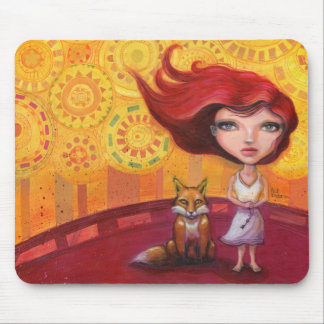 Tapis De Souris La fille et le Fox