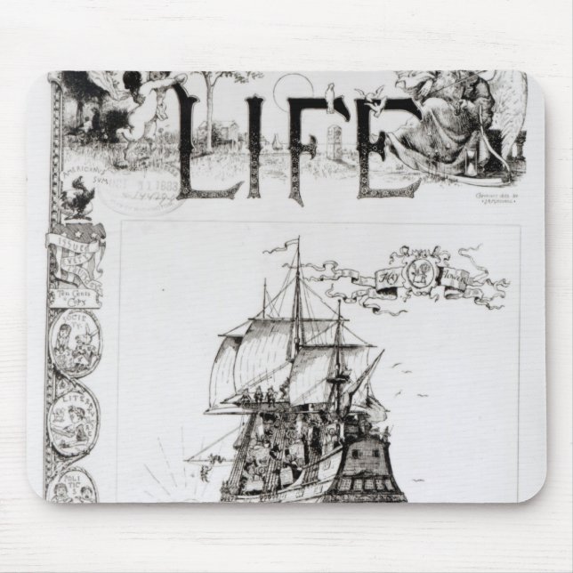 Tapis De Souris La fleur printanière, couverture de 'Life (Devant)