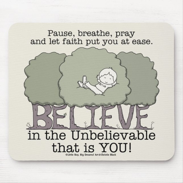 Tapis De Souris La foi vous met à l'aise (Devant)