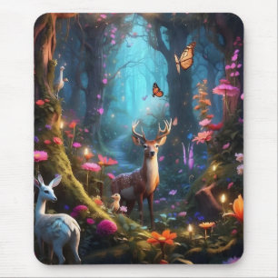 Tapis De Souris La forêt enchantée est une oasis mystique