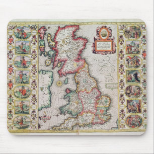Tapis De Souris La Grande-Bretagne comme elle a été divisée dan