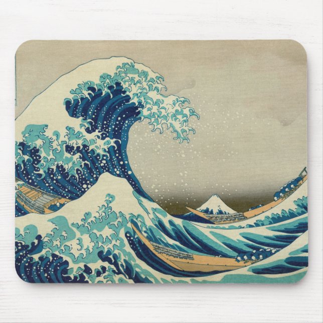 Tapis De Souris La grande vague outre de Kanagawa (Devant)