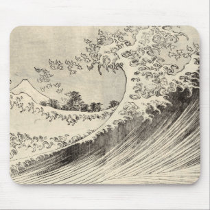 Tapis De Souris La Grande Vague (par Katsushika Hokusai)