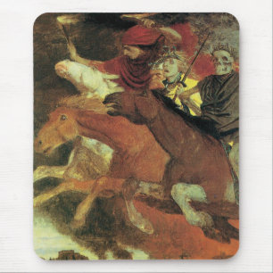 Tapis De Souris La Guerre par Arnold Böcklin, Symbolisme Ancien Ar