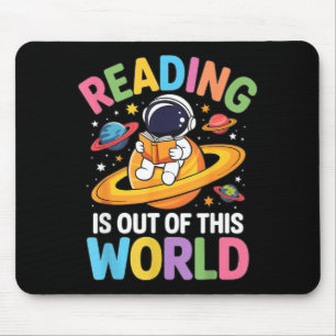 Tapis De Souris La lecture est des livres drôles de l'espace hors