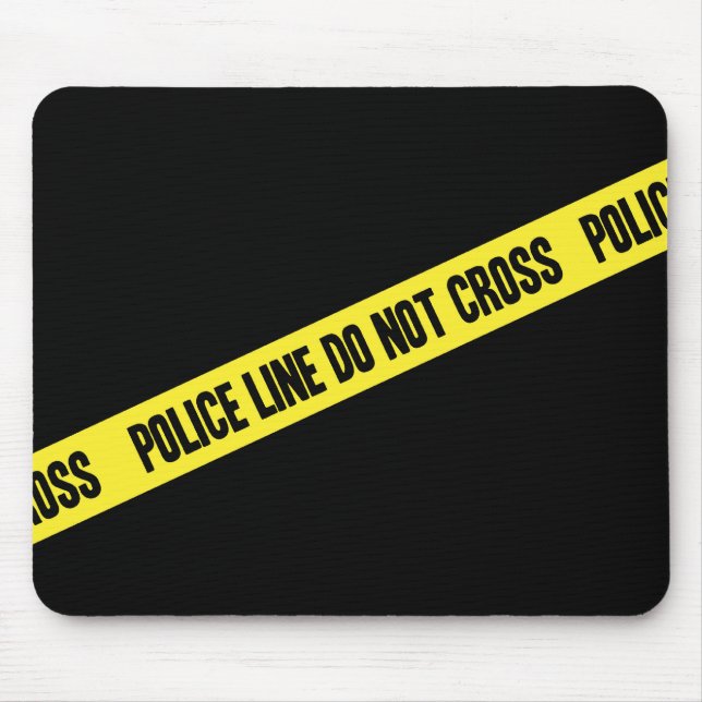 Tapis De Souris La ligne de police NE CROISENT PAS (Devant)