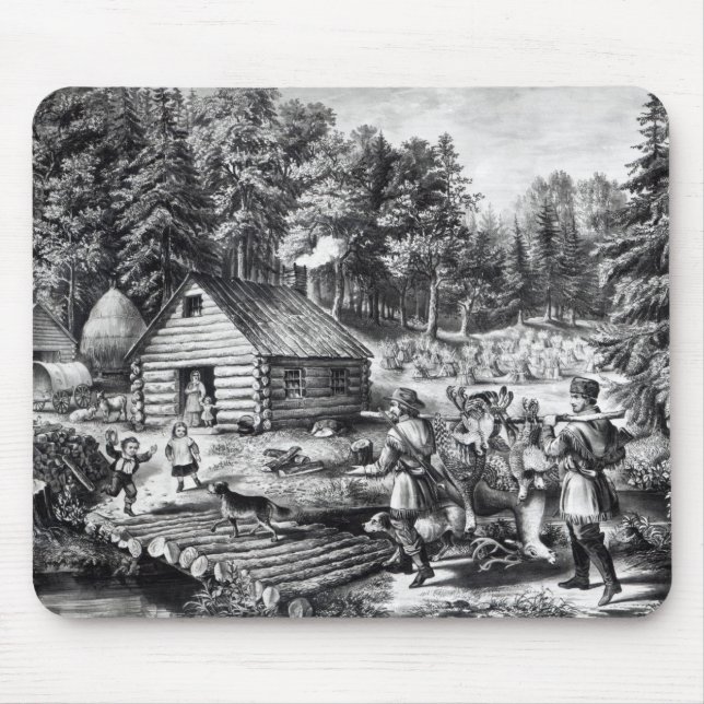 Tapis De Souris La maison du pionnier sur la frontière occidentale (Devant)