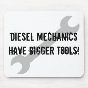 Tapis De Souris La mécanique diesel a de plus grands outils !