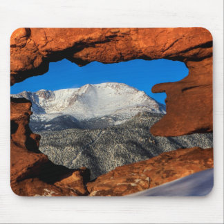 Tapis De Souris La montagne américaine encadrée par Sandstone