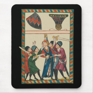 Tapis De Souris La Mort De Reinmar von Brennenberg Art Médiéval
