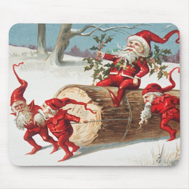 Tapis De Souris La Mort de Santa gnomé sur une route (Devant)