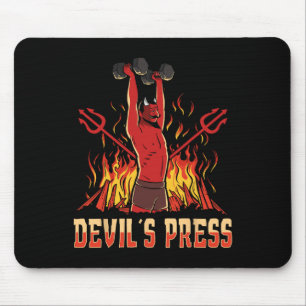 Tapis De Souris La musculation de la presse de Satan Devil