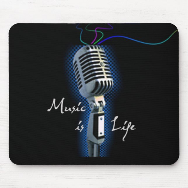 Tapis De Souris La musique est la vie (Devant)