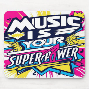 Tapis De Souris La musique est votre superpuissance option 2
