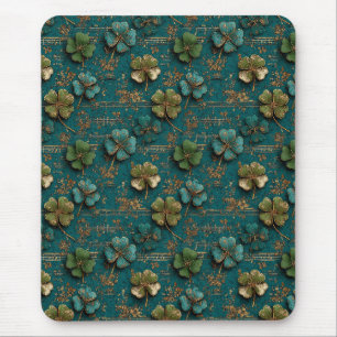 Tapis De Souris La musique vintage du trèfle de la Saint-Patrick