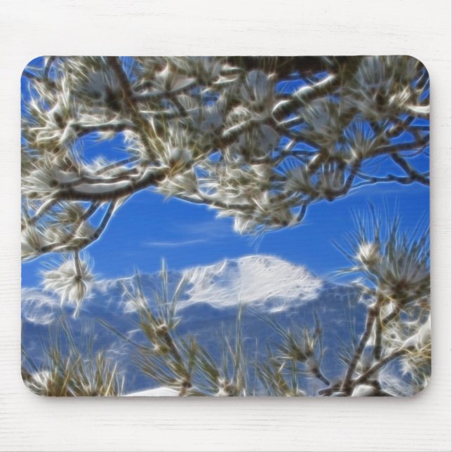 Tapis De Souris La neige maximale d'hiver de brochets a couvert (Devant)