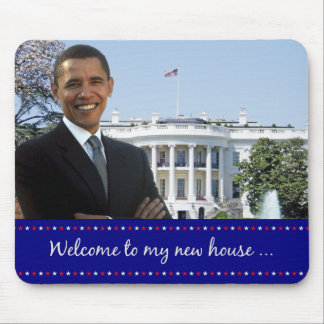 Tapis De Souris La nouvelle maison d'Obama - Mousepad