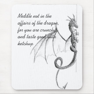 Tapis De Souris La page de dragon