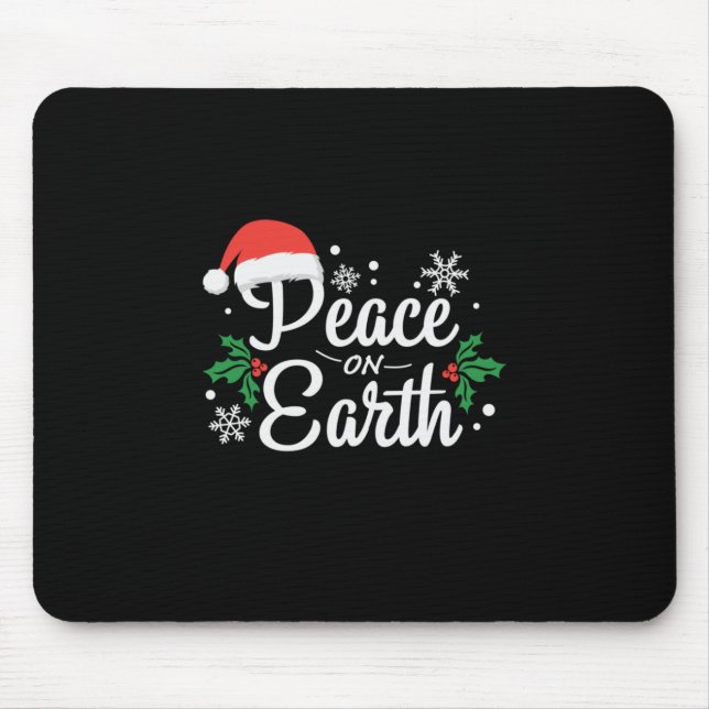 Tapis De Souris La Paix De Noël Sur Terre (Devant)