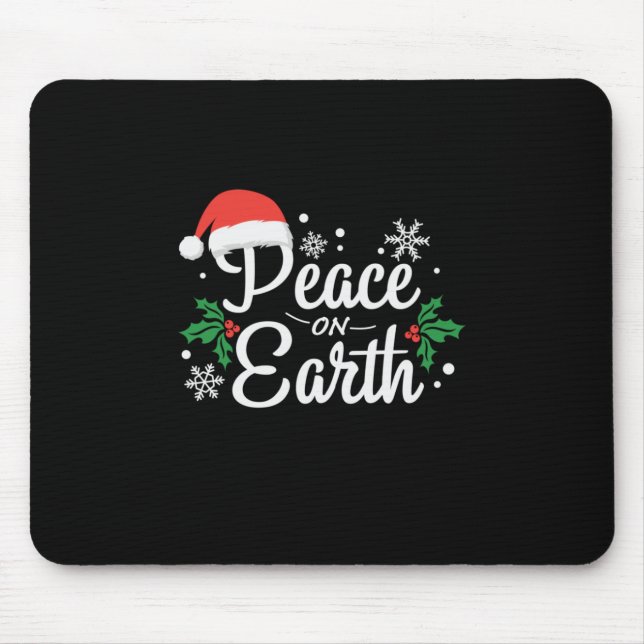 Tapis De Souris La Paix De Noël Sur Terre (Devant)