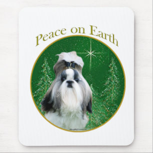 Tapis De Souris La paix de Shih Tzu sur Terre