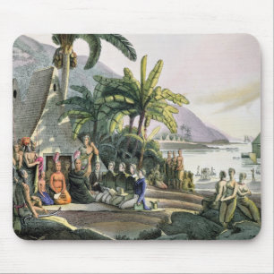 Tapis De Souris La partie et le Roi Kamehameha d'expédition I