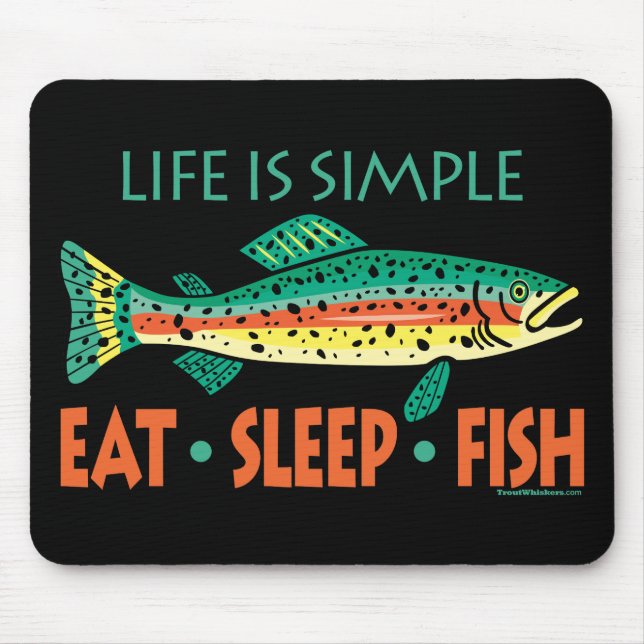 Tapis De Souris La pêche amusante qui dit (Devant)