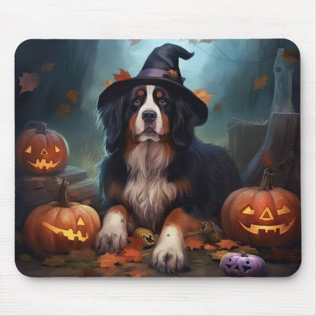 Tapis De Souris La peur de l'Halloween Citrouille bernoise (Devant)