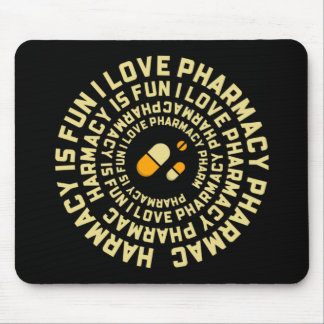 Tapis De Souris La pharmacie est amusant I Love Pharmacy Mousepad 